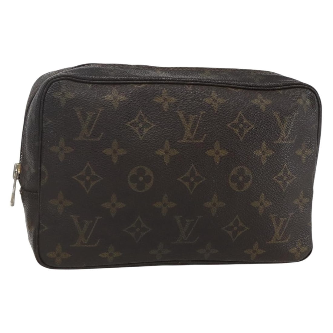 Louis Vuitton M47524 Monogram Canvas Clutch Toiletry Pouch 23: Louis Vuitton M47524 Monogram Canvas Clutch Toiletry Pouch 23 Louis Vuitton Monogram Trousse Toilette 23 clutch bag in Monogram Canvas. Made in France, product no. M47524. The item is heavily used and