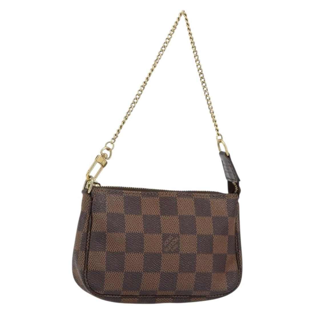 Louis Vuitton Damier Ebene Mini Pochette Accessoires N58009 Pouch: Louis Vuitton Damier Ebene Mini Pochette Accessoires N58009 Pouch This Louis Vuitton Damier Ebene Mini Pochette Accessoires pouch features the iconic Damier Ebene canvas in a compact and versatile acc