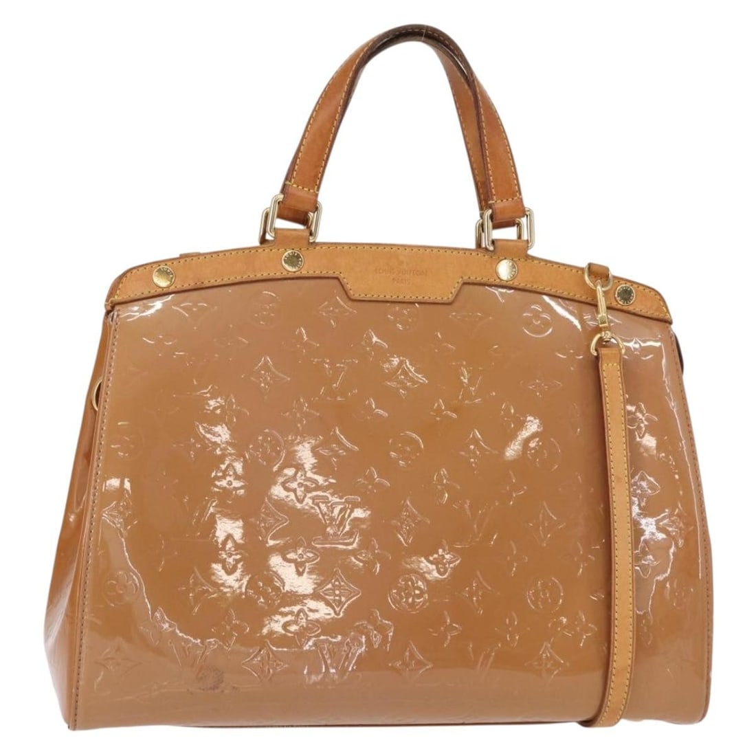 LOUIS VUITTON Monogram Vernis Blair GM Rose Velur 2way Hand Bag M91797 (1 of 18)