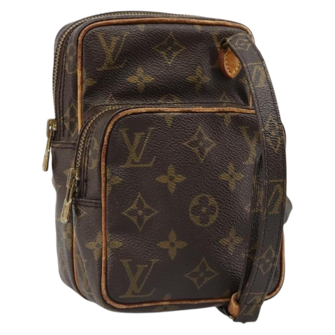 Louis Vuitton M45238 Mini Amazon Monogram Canvas Shoulder Bag: Louis Vuitton M45238 Mini Amazon Monogram Canvas Shoulder Bag Louis Vuitton Monogram Mini Amazon shoulder bag in monogram canvas, made in France. This women's shoulder bag is offered in heavily used c