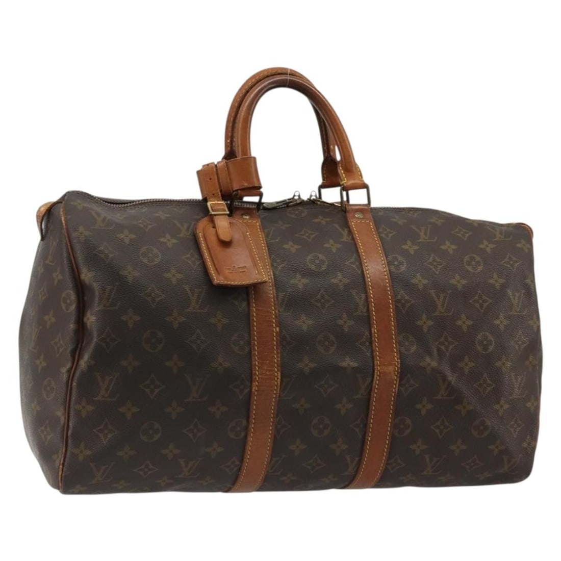 Louis Vuitton M41426 Keepall 50 Monogram Canvas Boston Bag: Louis Vuitton M41426 Keepall 50 Monogram Canvas Boston Bag Louis Vuitton Keepall 50 Boston bag in Monogram Canvas, made in France. This women's bag features the Monogram colorway and includes the orig