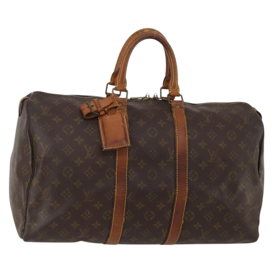 Louis Vuitton M41428 Keepall 45 Monogram Canvas Boston Bag: Louis Vuitton M41428 Keepall 45 Monogram Canvas Boston Bag Louis Vuitton Monogram Keepall 45 Boston Bag in Monogram Canvas, made in France. The bag measures approximately W45 cm x H25 cm x D20 cm (W17