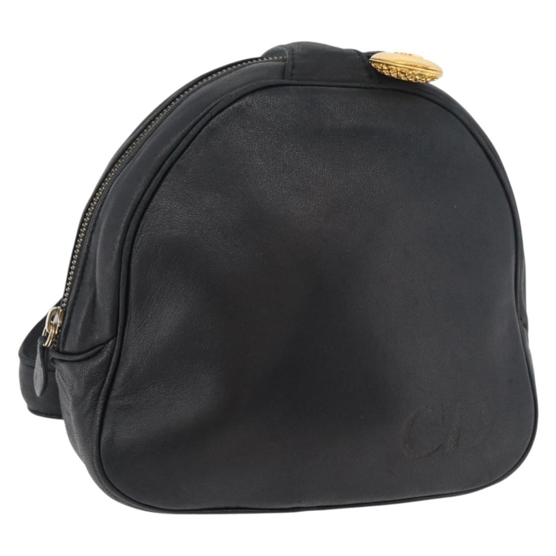 Christian Dior Black Leather Shoulder Bag with Charm: Christian Dior Black Leather Shoulder Bag with Charm This Christian Dior shoulder bag is crafted from black and gold leather, offering a stylish and classic look. Designed for women, it features a sho