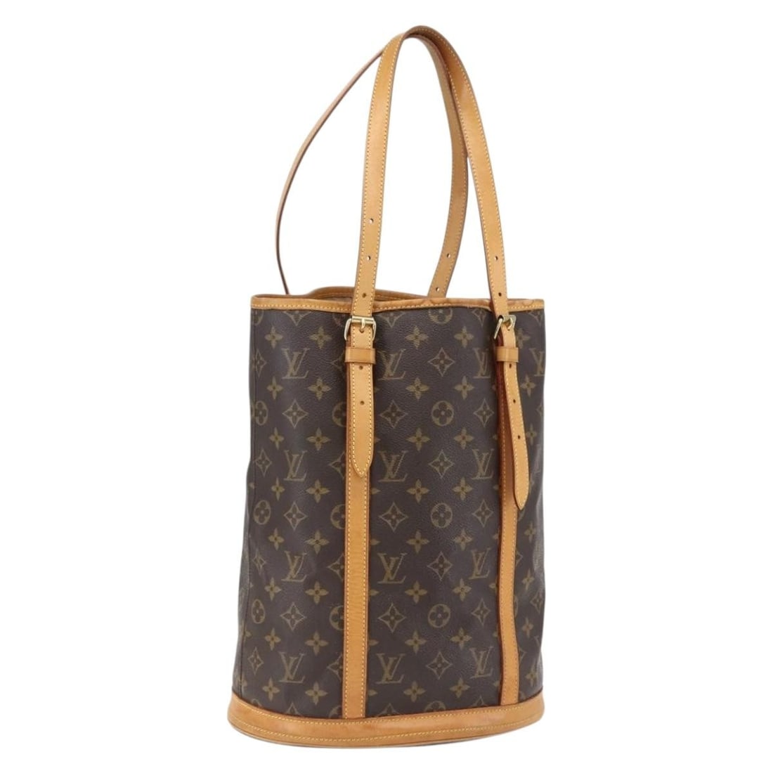 Louis Vuitton M42236 Monogram Canvas Bucket GM Shoulder Bag: Louis Vuitton M42236 Monogram Canvas Bucket GM Shoulder Bag This Louis Vuitton Monogram Bucket GM Shoulder Bag (model M42236) is crafted from the brand's signature monogram canvas. Designed for women,