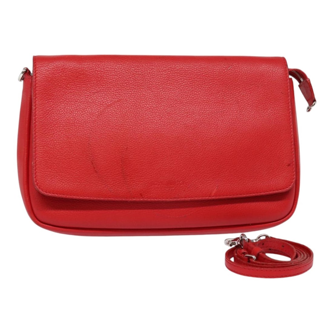 Louis Vuitton Esan Ciel Red Leather Shoulder Bag M94448 for Women: Louis Vuitton Esan Ciel Red Leather Shoulder Bag M94448 for Women This Louis Vuitton Parnasea Esan Ciel shoulder bag features red leather construction with a matching adjustable shoulder strap. Design