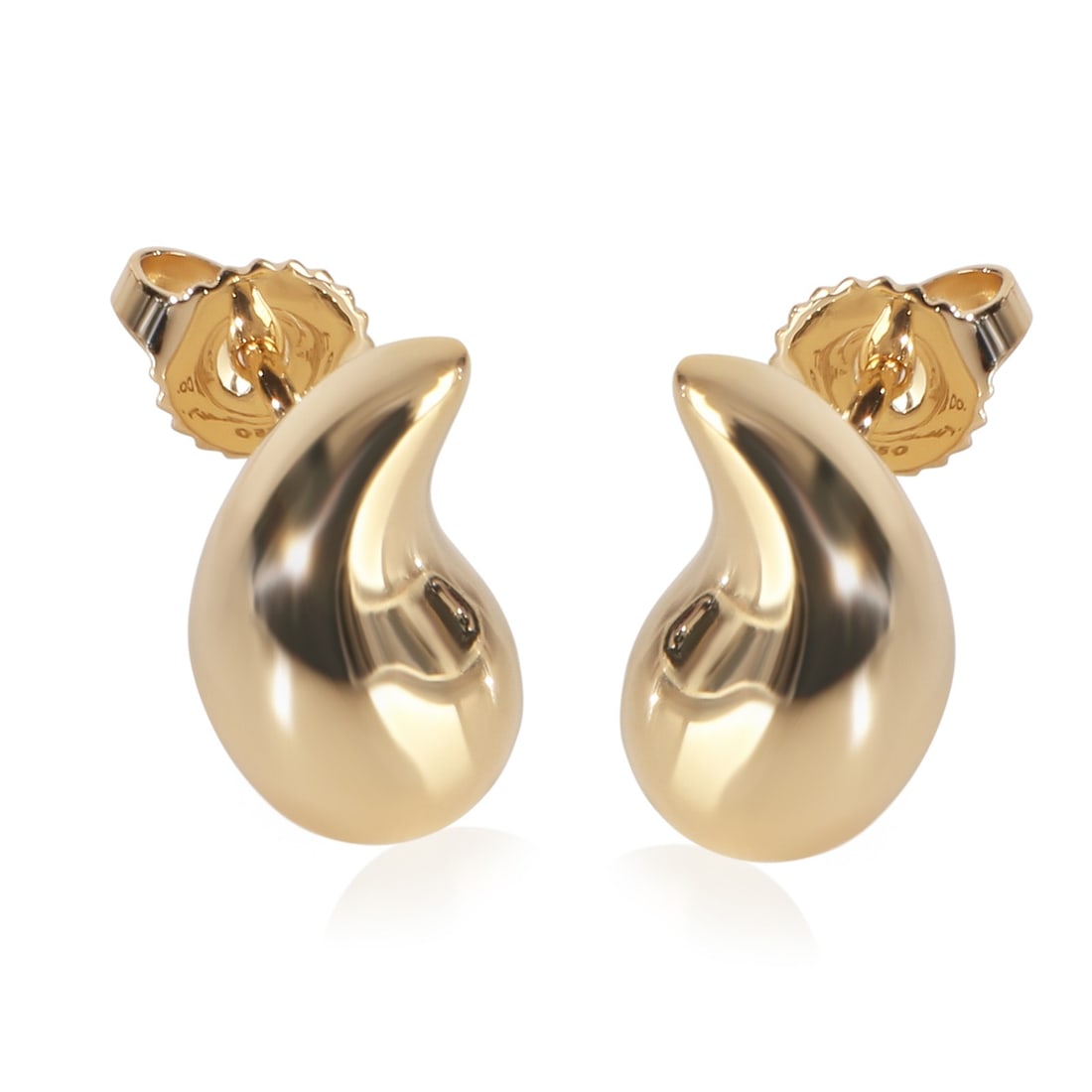 Tiffany & Co Elsa Peretti Teardrop 18k Yellow Gold Earrings: Tiffany & Co Elsa Peretti Teardrop 18k Yellow Gold Earrings These Tiffany & Co. Elsa Peretti Teardrop earrings are crafted from 18k yellow gold. Featuring a sleek, minimalist design, they are part of 