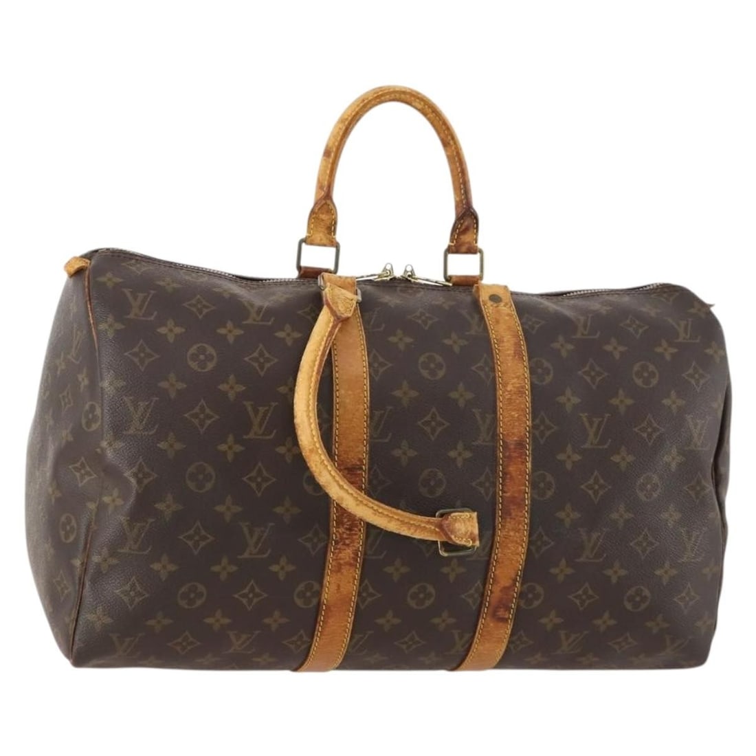 Louis Vuitton M41428 Keepall 45 Monogram Canvas Boston Bag: Louis Vuitton M41428 Keepall 45 Monogram Canvas Boston Bag Louis Vuitton Keepall 45 Boston bag in Monogram canvas, model M41428, made in France. This women's bag is being offered without an item box o