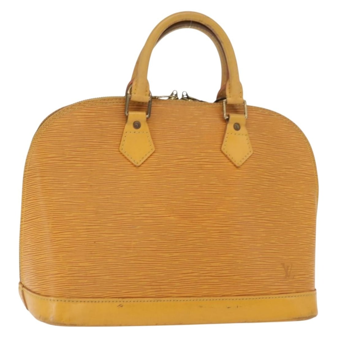 Louis Vuitton Alma M52149 Yellow Epi Leather Handbag: Louis Vuitton Alma M52149 Yellow Epi Leather Handbag Louis Vuitton Alma handbag in yellow Epi leather. This women's bag was made in France and includes the bag only; box and dust bag are not included.