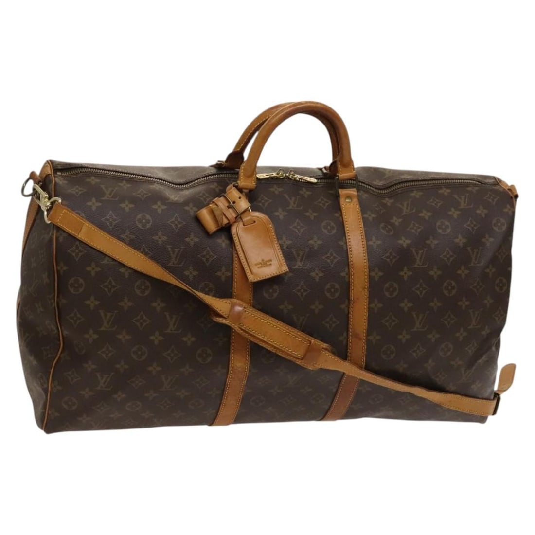 Louis Vuitton M41412 Keepall Bandouliere 60 Monogram Canvas Boston Bag: Louis Vuitton M41412 Keepall Bandouliere 60 Monogram Canvas Boston Bag Louis Vuitton Monogram Keepall Bandouliere 60 Boston Bag in Monogram Canvas. It comes with a name tag, Powanie, and shoulder stra