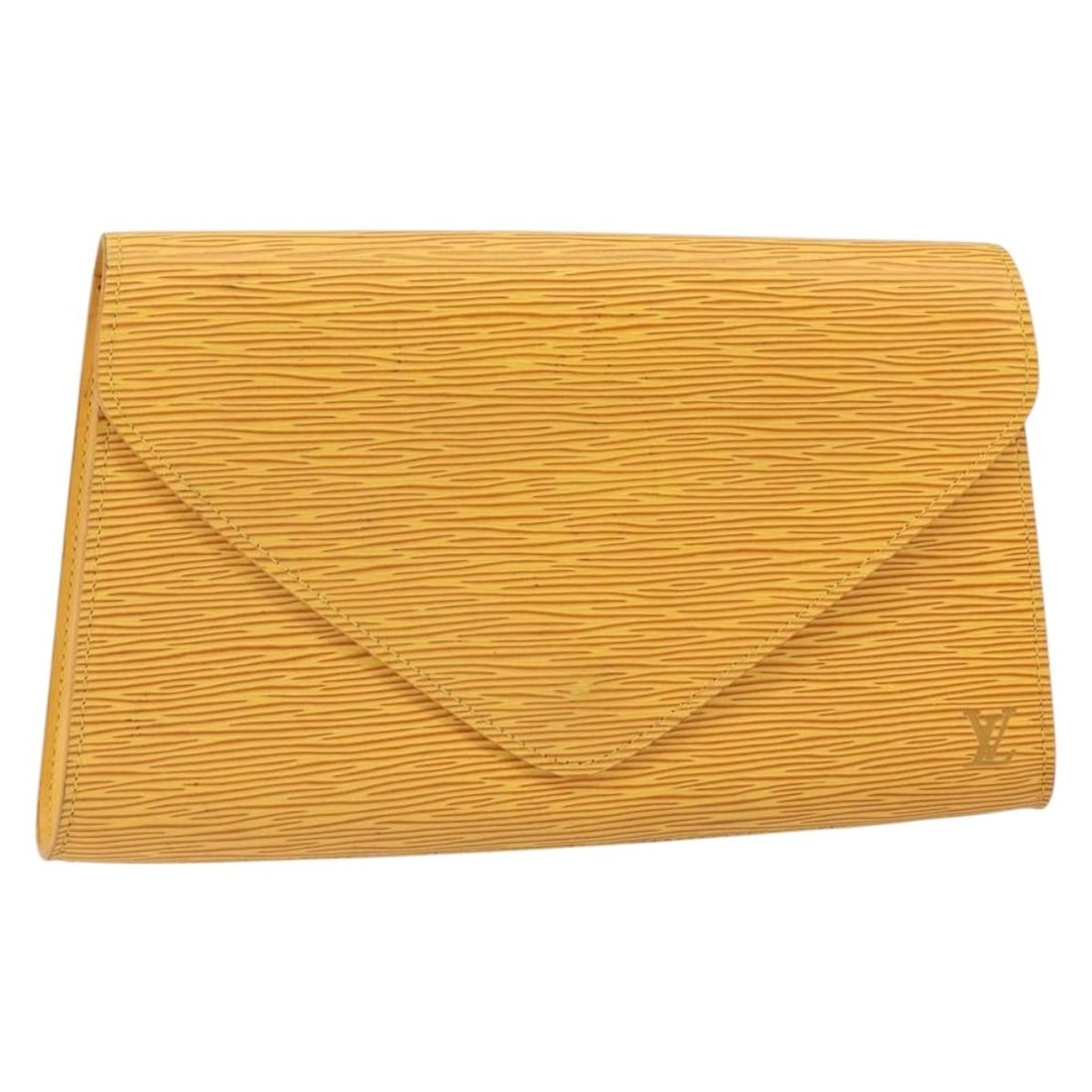 Louis Vuitton M52639 Epi Leather Yellow Womens Clutch: Louis Vuitton M52639 Epi Leather Yellow Womens Clutch Louis Vuitton Epi Art Deco clutch bag in yellow Epi leather. This women's clutch is made in France and features the M52639 model reference. The ba