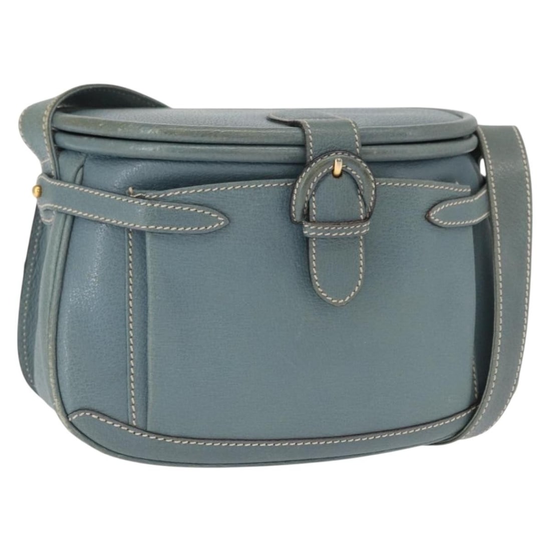 Gucci 001 406 1339 Blue Leather Shoulder Bag Gold Tone: Gucci 001 406 1339 Blue Leather Shoulder Bag Gold Tone Gucci shoulder bag in blue and gold leather, made in Italy. The bag measures approximately 25 cm wide, 15 cm high, and 9 cm deep, with a shoulder
