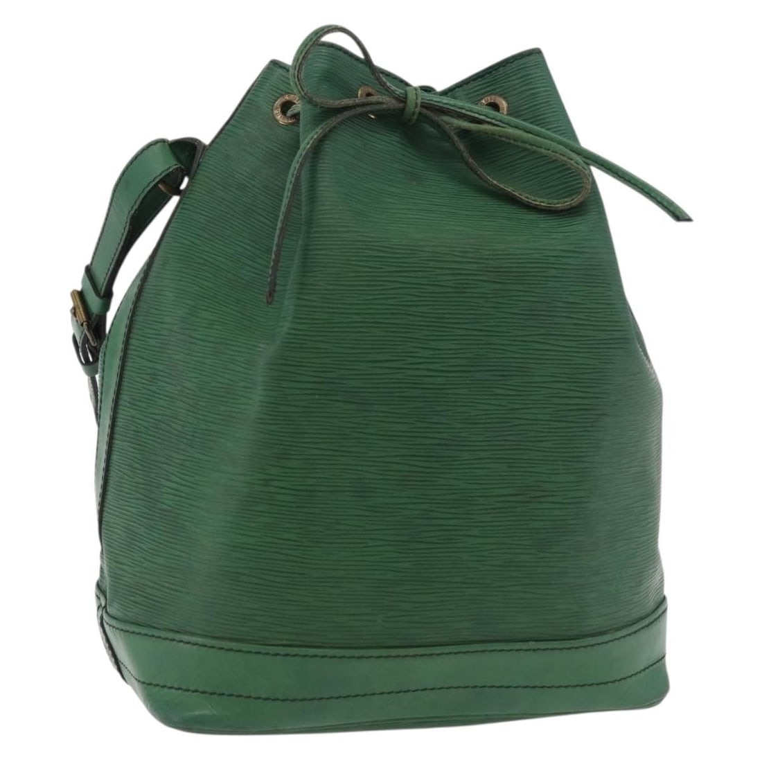 Louis Vuitton Noe Epi Leather Green Shoulder Bag M44004: Louis Vuitton Noe Epi Leather Green Shoulder Bag M44004 This Louis Vuitton Epi Noe shoulder bag features a green Epi leather exterior and is designed for women. The bag measures approximately 27 cm in