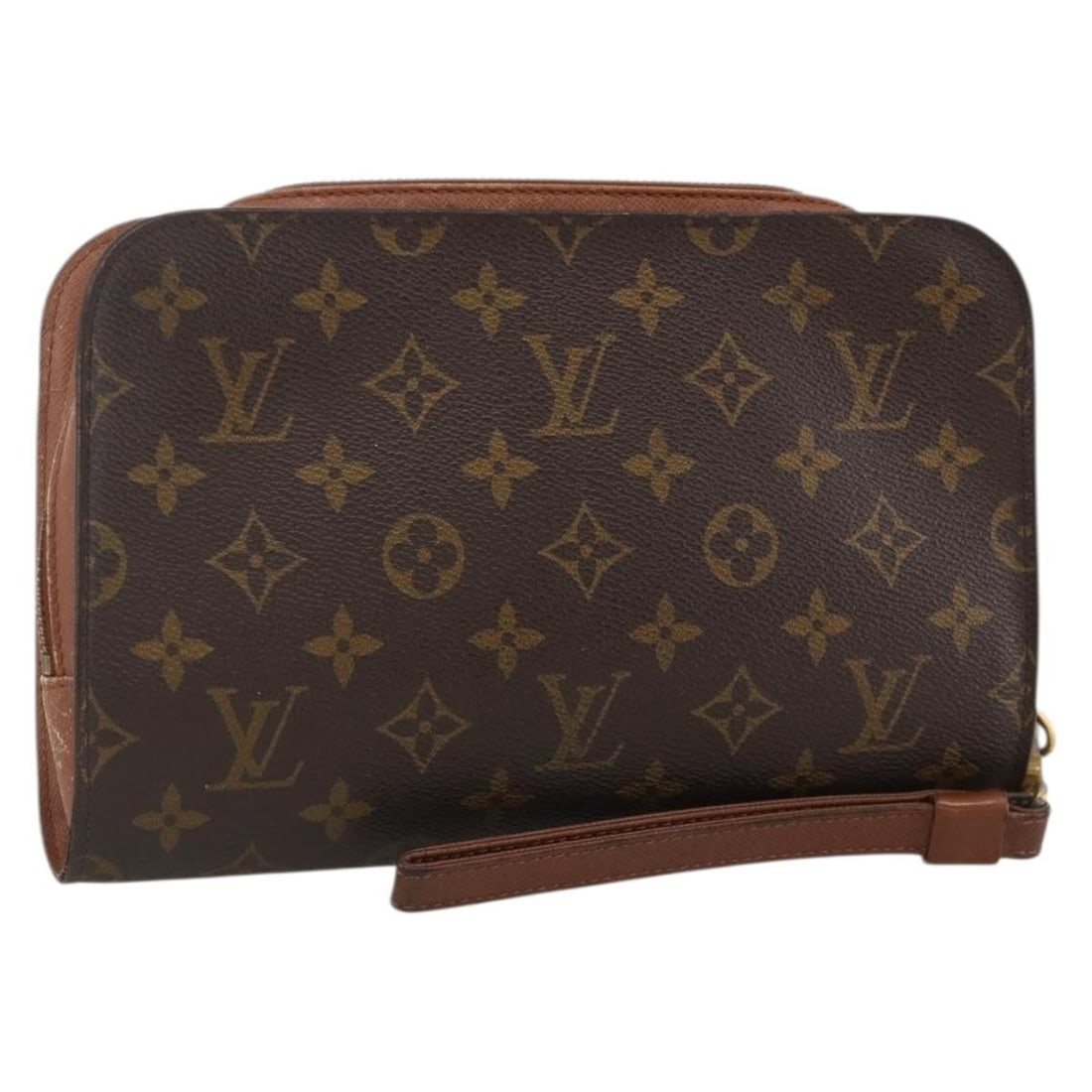 Louis Vuitton Orsay Monogram Canvas Clutch M51790: Louis Vuitton Orsay Monogram Canvas Clutch M51790 This Louis Vuitton Orsay Clutch Bag, model M51790, features the signature monogram canvas exterior. Designed for women, the clutch is crafted in Franc