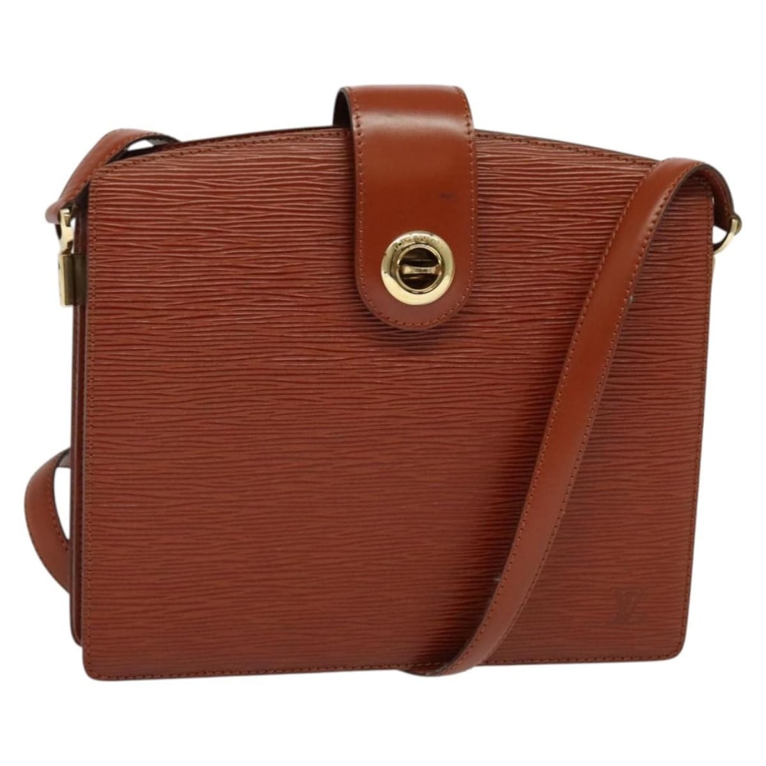 Louis Vuitton Epi Capuchin Shoulder Bag Brown M52343 Made in France: Louis Vuitton Epi Capuchin Shoulder Bag Brown M52343 Made in France This authentic LOUIS VUITTON Epi Capuchin Shoulder Bag is crafted from durable Epi leather in a rich brown color. Designed for pract
