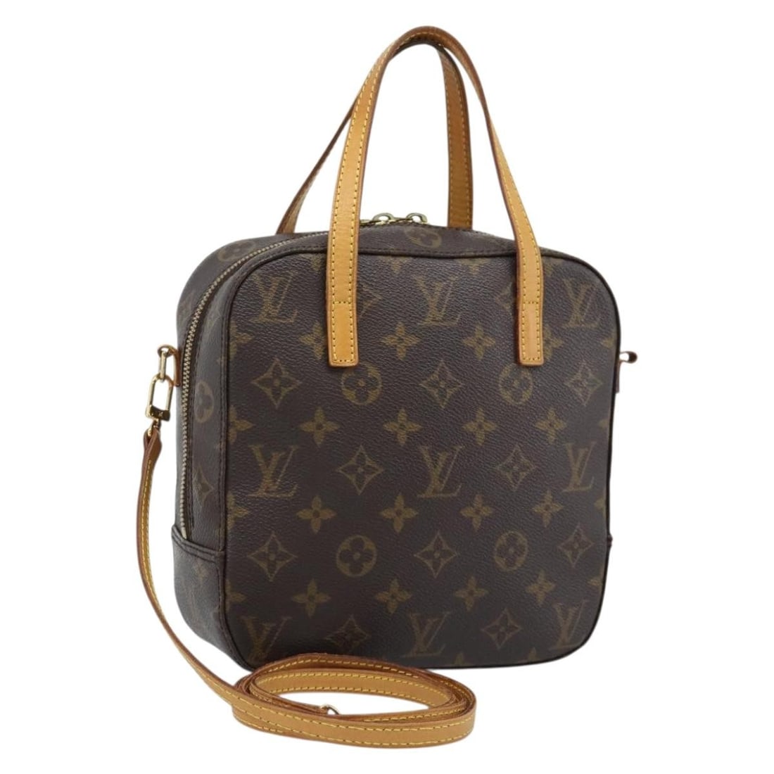 Louis Vuitton M47500 Spontini Monogram Canvas Handbag with Shoulder Strap: Louis Vuitton M47500 Spontini Monogram Canvas Handbag with Shoulder Strap Louis Vuitton Monogram Spontini handbag in Monogram Canvas, made in France. It comes with a shoulder strap and features the mo