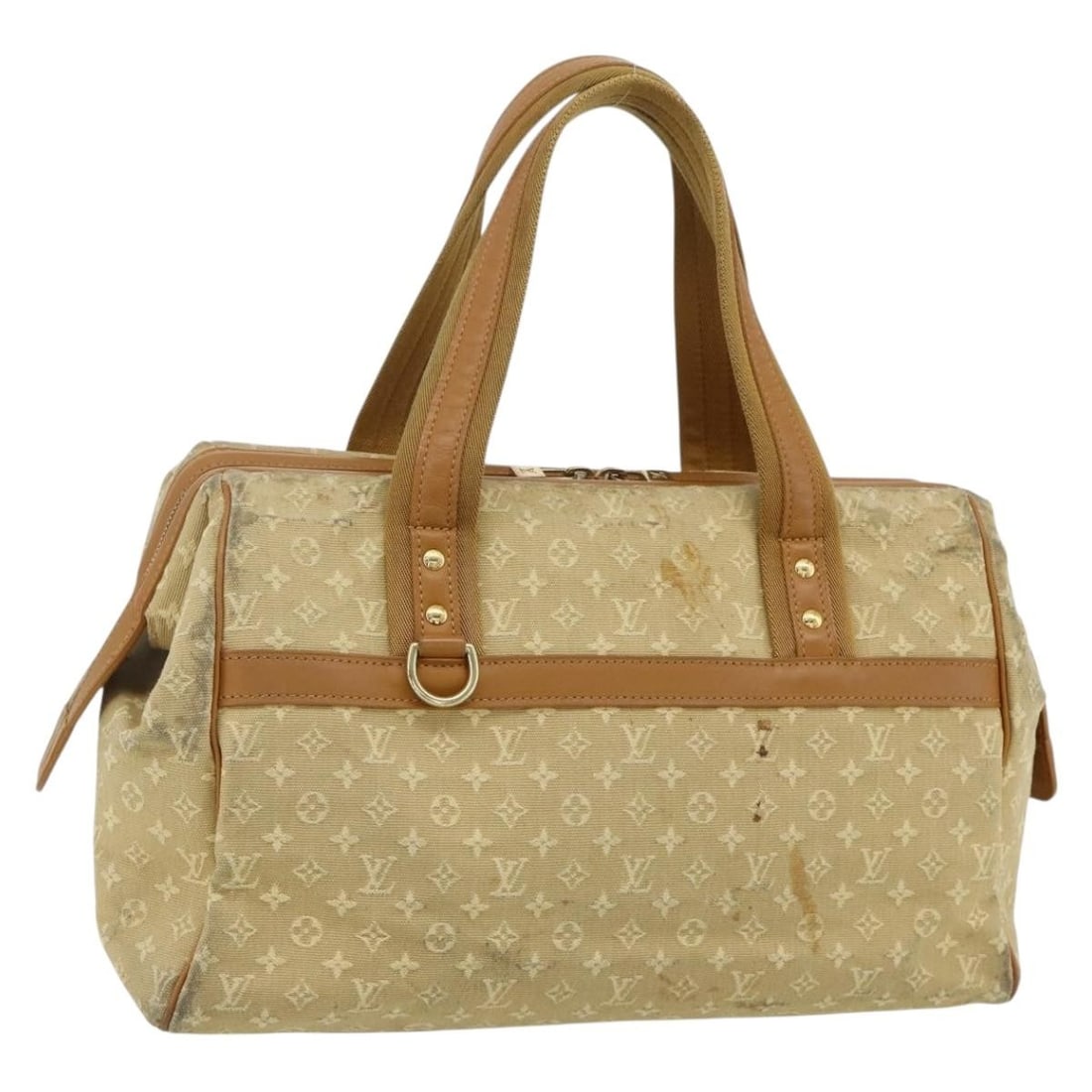 Louis Vuitton M92310 Josephine GM Beige Monogram Mini Canvas Handbag: Louis Vuitton M92310 Josephine GM Beige Monogram Mini Canvas Handbag Louis Vuitton Monogram Mini Josephine GM hand bag in beige Monogram Mini Canvas, made in France. This women's handbag is identified