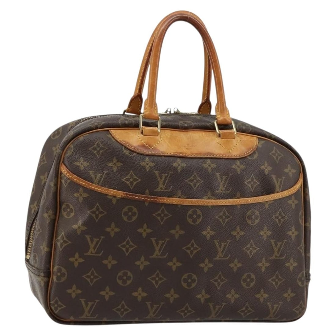Louis Vuitton M47270 Deauville Monogram Canvas Women's Handbag: Louis Vuitton M47270 Deauville Monogram Canvas Women's Handbag Louis Vuitton Deauville hand bag in Monogram Canvas, made in France. This women's bag features the Monogram exterior and measures approxi
