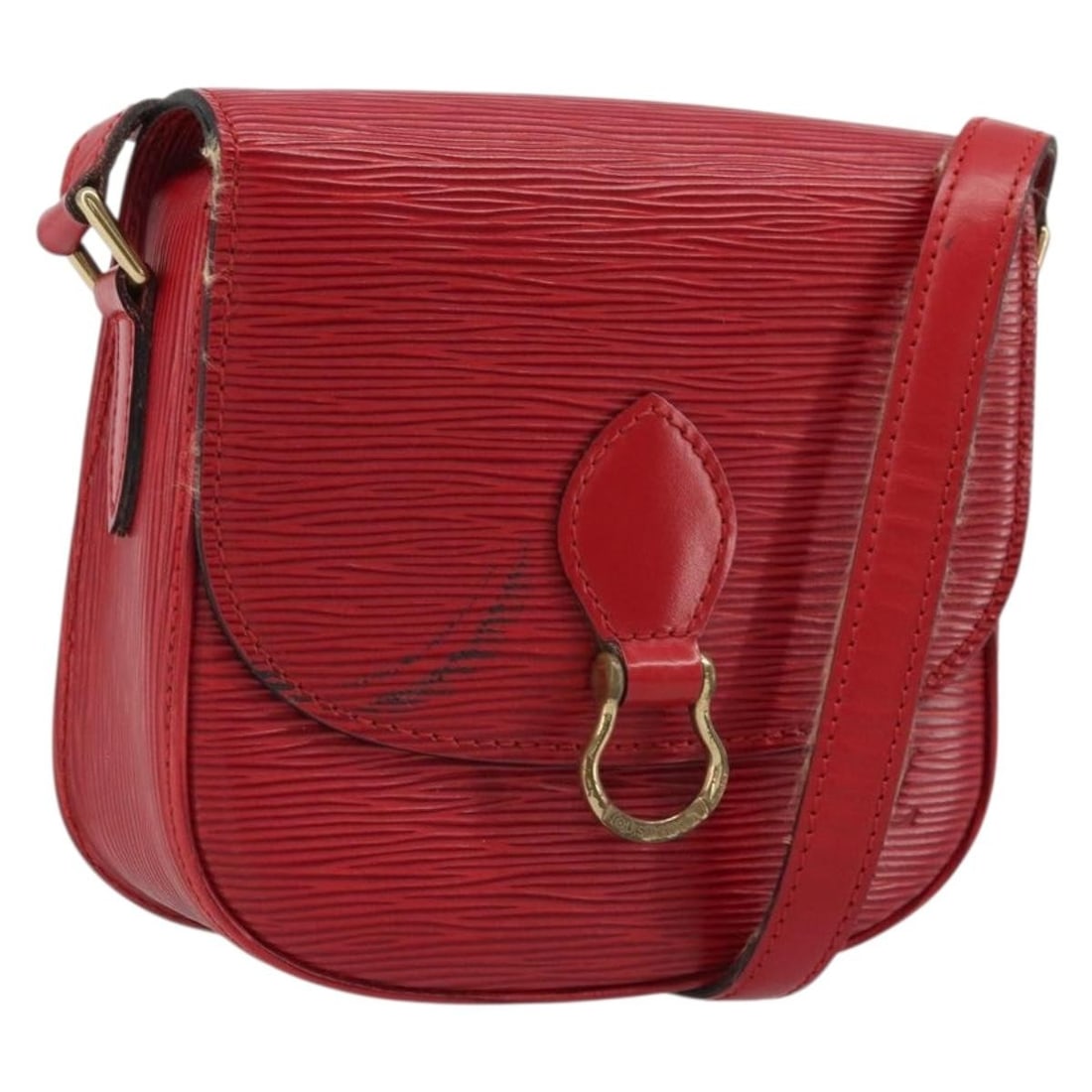 Louis Vuitton M52217 Saint Cloud PM Red Epi Leather Shoulder Bag: Louis Vuitton M52217 Saint Cloud PM Red Epi Leather Shoulder Bag Louis Vuitton Epi Saint Cloud PM shoulder bag in red Epi leather. This pre-owned bag is made in France and is identified by product num