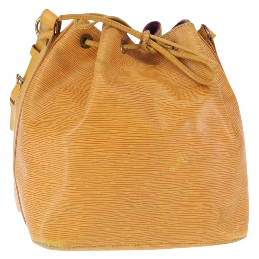 LOUIS VUITTON Epi Petit Noe Yellow Shoulder Bag M44109 Auth: LOUIS VUITTON Epi Petit Noe Yellow Shoulder Bag M44109 Auth This LOUIS VUITTON Epi Petit Noe Shoulder Bag in a vibrant yellow hue is a stylish accessory that combines functionality with luxury. Crafte