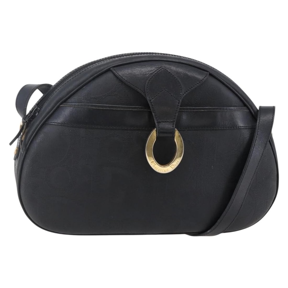 Black Christian Dior Trotter Canvas Shoulder Bag PVC Leather: Black Christian Dior Trotter Canvas Shoulder Bag PVC Leather Authentic Christian Dior Trotter canvas shoulder bag in black with PVC leather trim. Made in France, this women's shoulder bag features a b