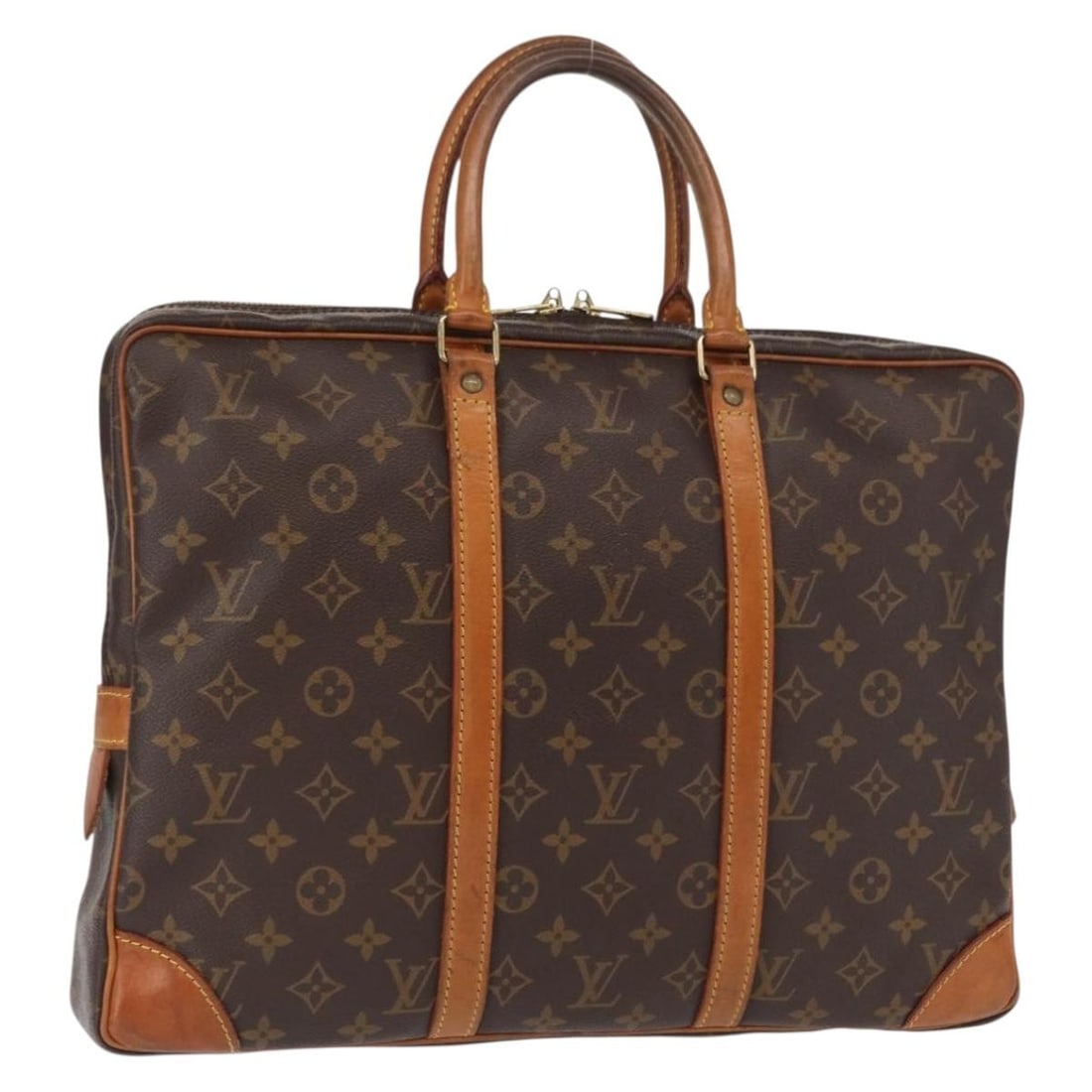 Louis Vuitton Monogram Canvas Porte Documents Voyage Business Bag M53361: Louis Vuitton Monogram Canvas Porte Documents Voyage Business Bag M53361 This Louis Vuitton Monogram Porte Documents Voyage business bag, model M53361, is crafted from the signature monogram canvas. T
