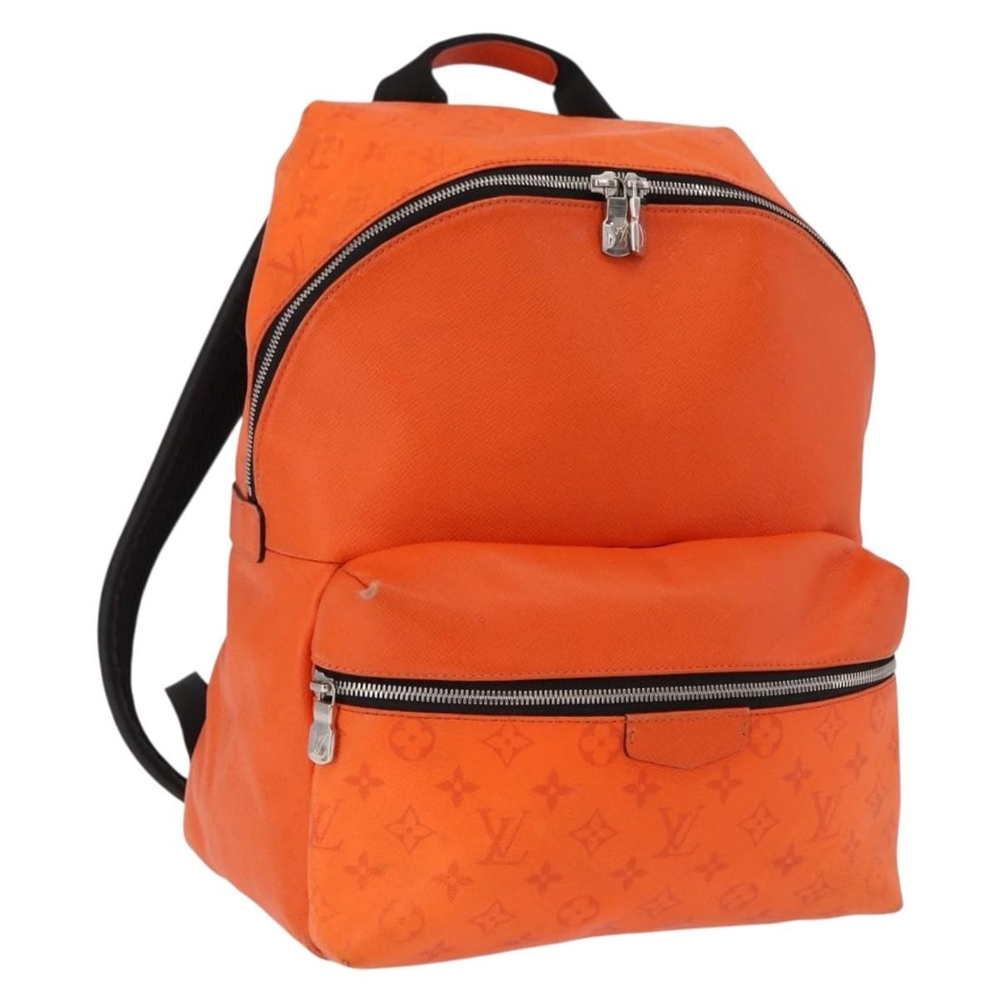 Louis Vuitton M30410 Discovery Backpack in Orange Taiga Leather: Louis Vuitton M30410 Discovery Backpack in Orange Taiga Leather Louis Vuitton Discovery Backpack in orange Taiga leather, made in France. This women's backpack features the M30410 product line and com