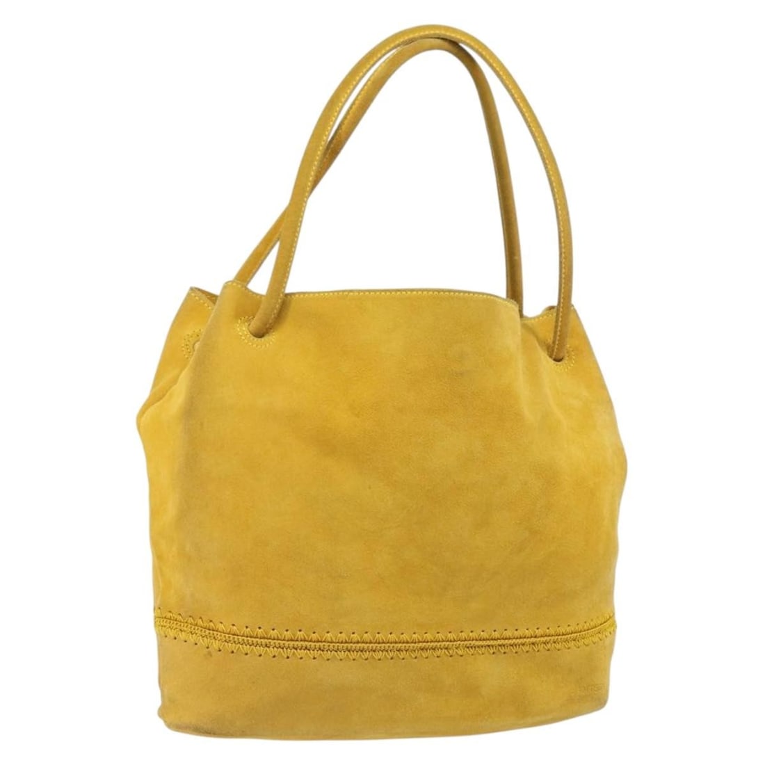 Bottega Veneta Yellow Silver Suede Tote Bag Italy: Bottega Veneta Yellow Silver Suede Tote Bag Italy This Bottega Veneta tote bag features a yellow and silver suede exterior, offering a stylish and distinctive look. Designed for women, it is crafted i