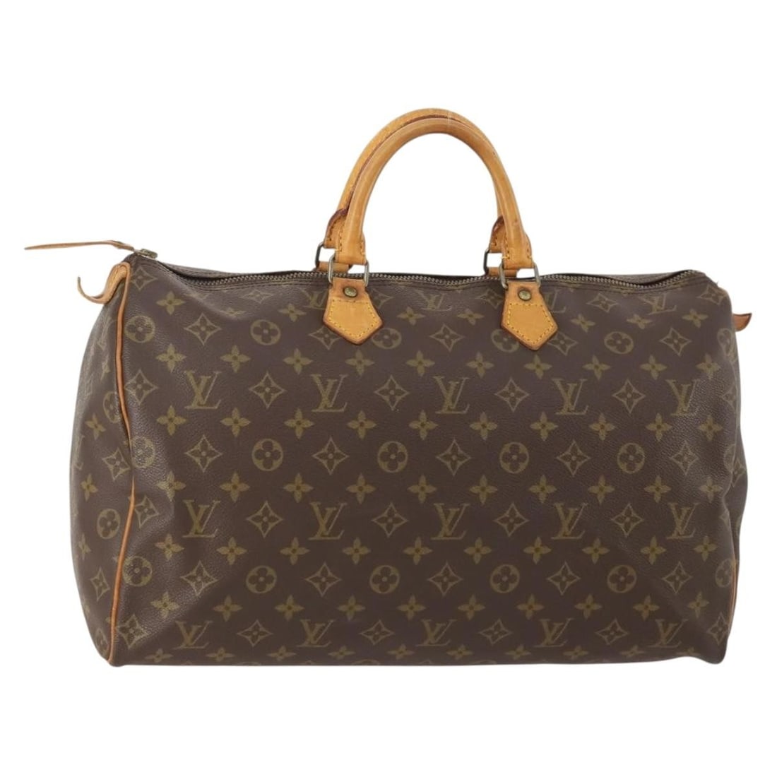 Louis Vuitton Speedy 40 Monogram Canvas Handbag M41522: Louis Vuitton Speedy 40 Monogram Canvas Handbag M41522 This Louis Vuitton Monogram Speedy 40 handbag features the iconic monogram canvas and is crafted in France. The bag measures approximately 40 cm 