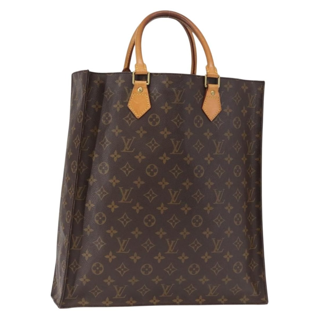 Louis Vuitton Sac Plat Tote Bag Monogram Canvas M51140 France: Louis Vuitton Sac Plat Tote Bag Monogram Canvas M51140 France This Louis Vuitton Sac Plat hand bag features the iconic Monogram canvas exterior and classic Monogram color scheme. Made in France, the b