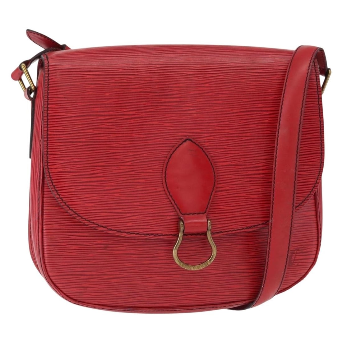 LOUIS VUITTON Epi Saint Cloud GM Red Shoulder Bag M52197 Auth: LOUIS VUITTON Epi Saint Cloud GM Red Shoulder Bag M52197 Auth This authentic Louis Vuitton Epi Saint Cloud GM Shoulder Bag is a stylish and functional accessory crafted in luxurious Epi leather. The s