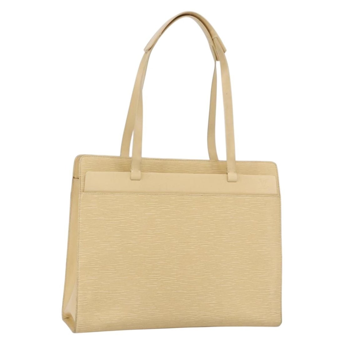 Louis Vuitton Epi Croisette GM Vanilla Tote Bag M5250A France: Louis Vuitton Epi Croisette GM Vanilla Tote Bag M5250A France This Louis Vuitton Epi Croisette GM Tote Bag in Vanilla is crafted from durable Epi leather, featuring a spacious main compartment and str