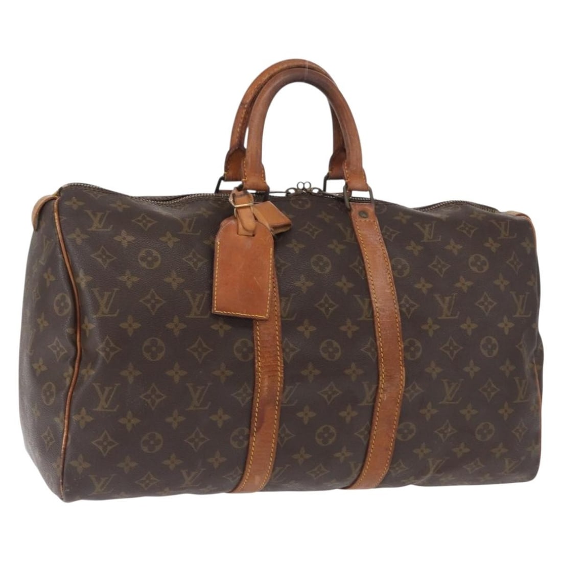 Louis Vuitton Keepall 50 Monogram Canvas Boston Travel Bag M41426 France: Louis Vuitton Keepall 50 Monogram Canvas Boston Travel Bag M41426 France This Louis Vuitton Monogram Keepall 50 Boston Bag, model M41426, features the iconic Monogram canvas exterior with leather trim