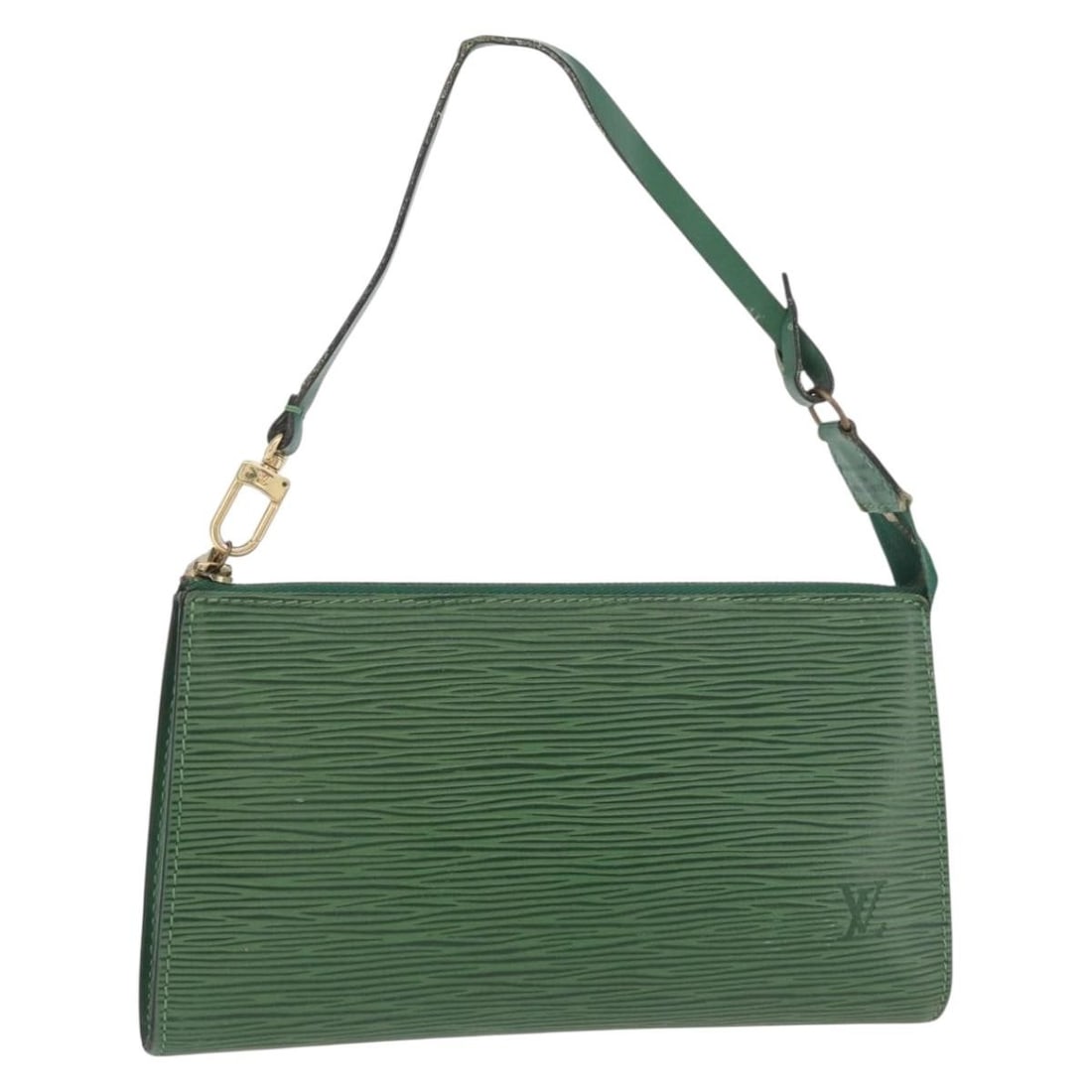 Louis Vuitton M52984 Epi Leather Accessory Pouch Green: Louis Vuitton M52984 Epi Leather Accessory Pouch Green This is a Louis Vuitton Epi Pochette Accessoires pouch in green Epi leather. It is an accessory pouch made in France, with product number M52984.