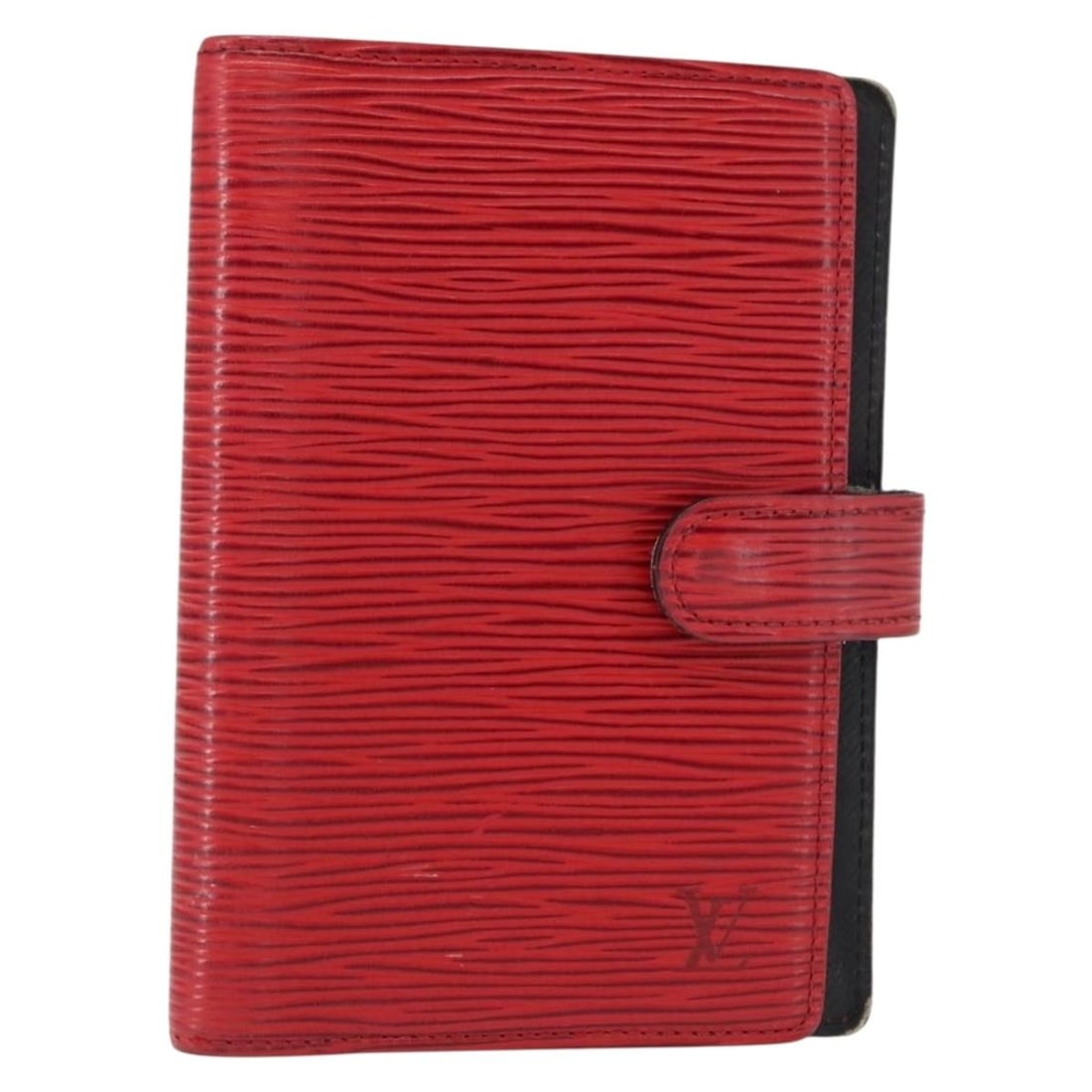 LOUIS VUITTON Epi Leather Red Agenda PM Day Planner Cover R20057: LOUIS VUITTON Epi Leather Red Agenda PM Day Planner Cover R20057 This Louis Vuitton Epi Agenda PM Day Planner Cover showcases the brand's iconic craftsmanship and style in a vibrant red Epi leather. M