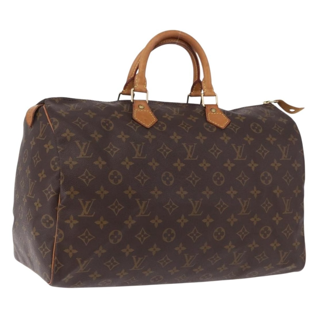 Louis Vuitton M41522 Speedy 40 Monogram Canvas Handbag: Louis Vuitton M41522 Speedy 40 Monogram Canvas Handbag Louis Vuitton Speedy 40 hand bag in Monogram Canvas, made in France. The bag is presented in Monogram color and comes with a dust bag. It is iden