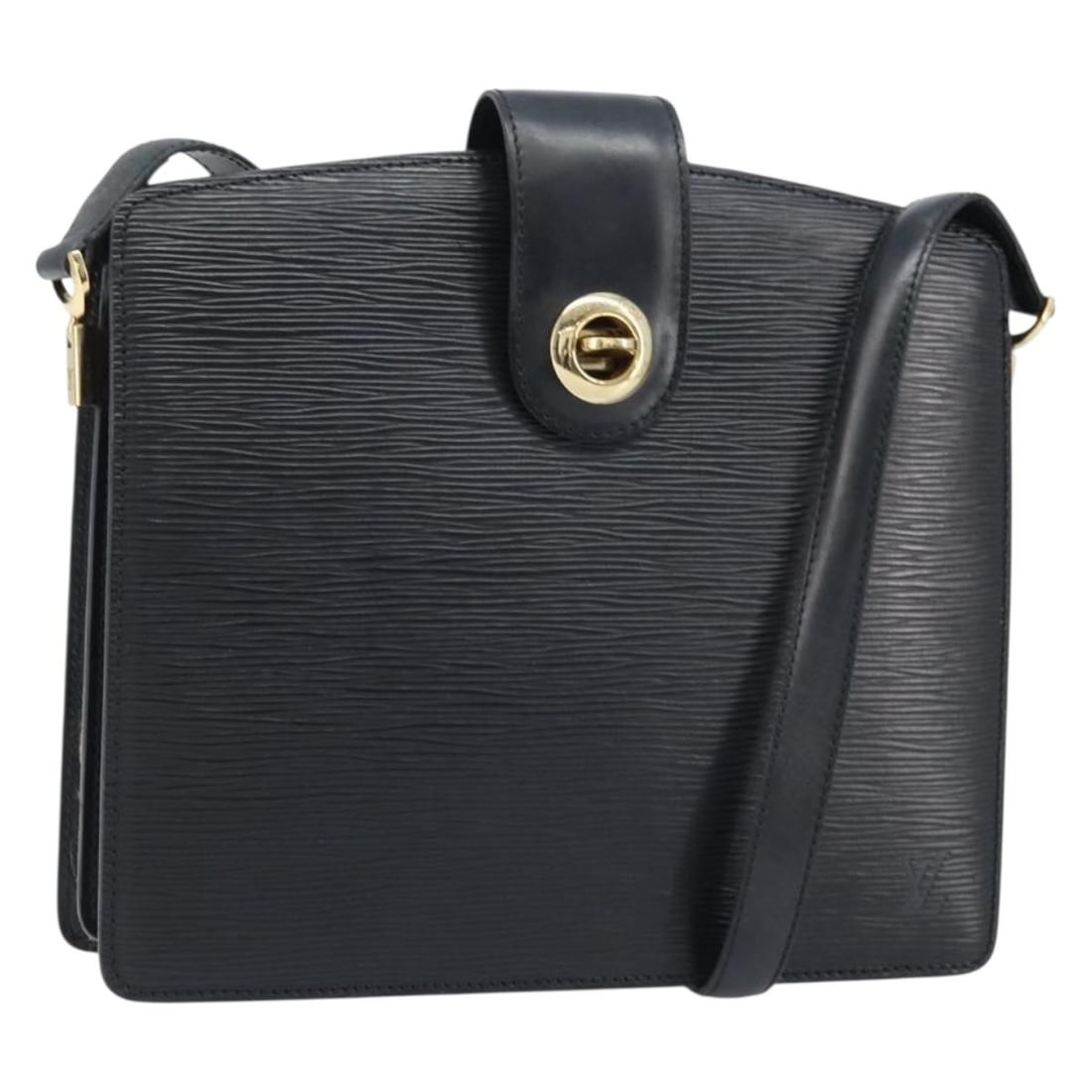 Louis Vuitton Capuchin Epi Leather Black Shoulder Bag Model M52342 France: Louis Vuitton Capuchin Epi Leather Black Shoulder Bag Model M52342 France This Louis Vuitton Epi Capuchin shoulder bag features durable black Epi leather and a structured silhouette. Designed for wome