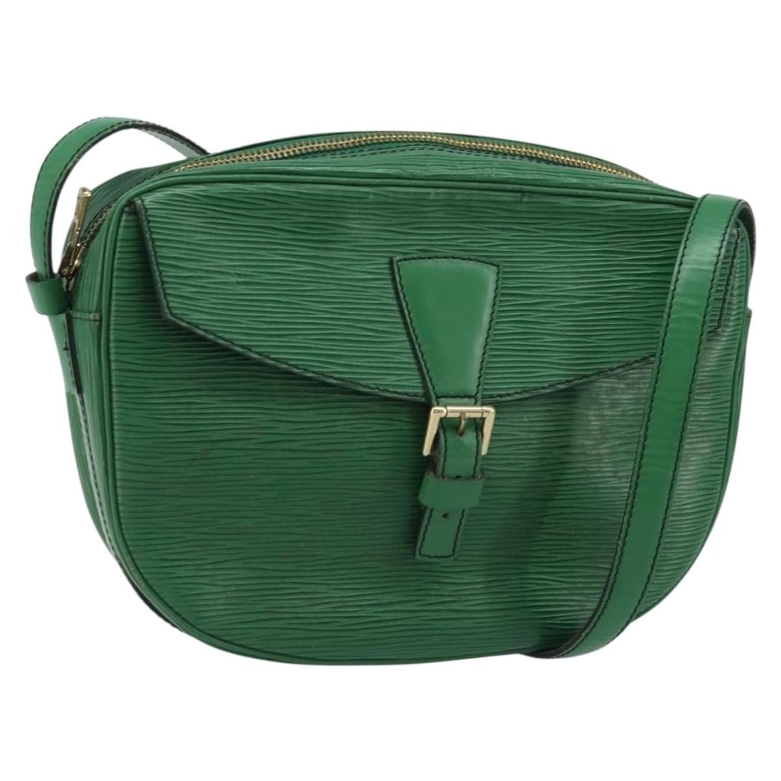 Louis Vuitton M52154 Jeune Fille MM Green Epi Leather Shoulder Bag: Louis Vuitton M52154 Jeune Fille MM Green Epi Leather Shoulder Bag Louis Vuitton Jeune Fille MM shoulder bag in green Epi leather, made in France. This women's bag features a shoulder strap with an ap