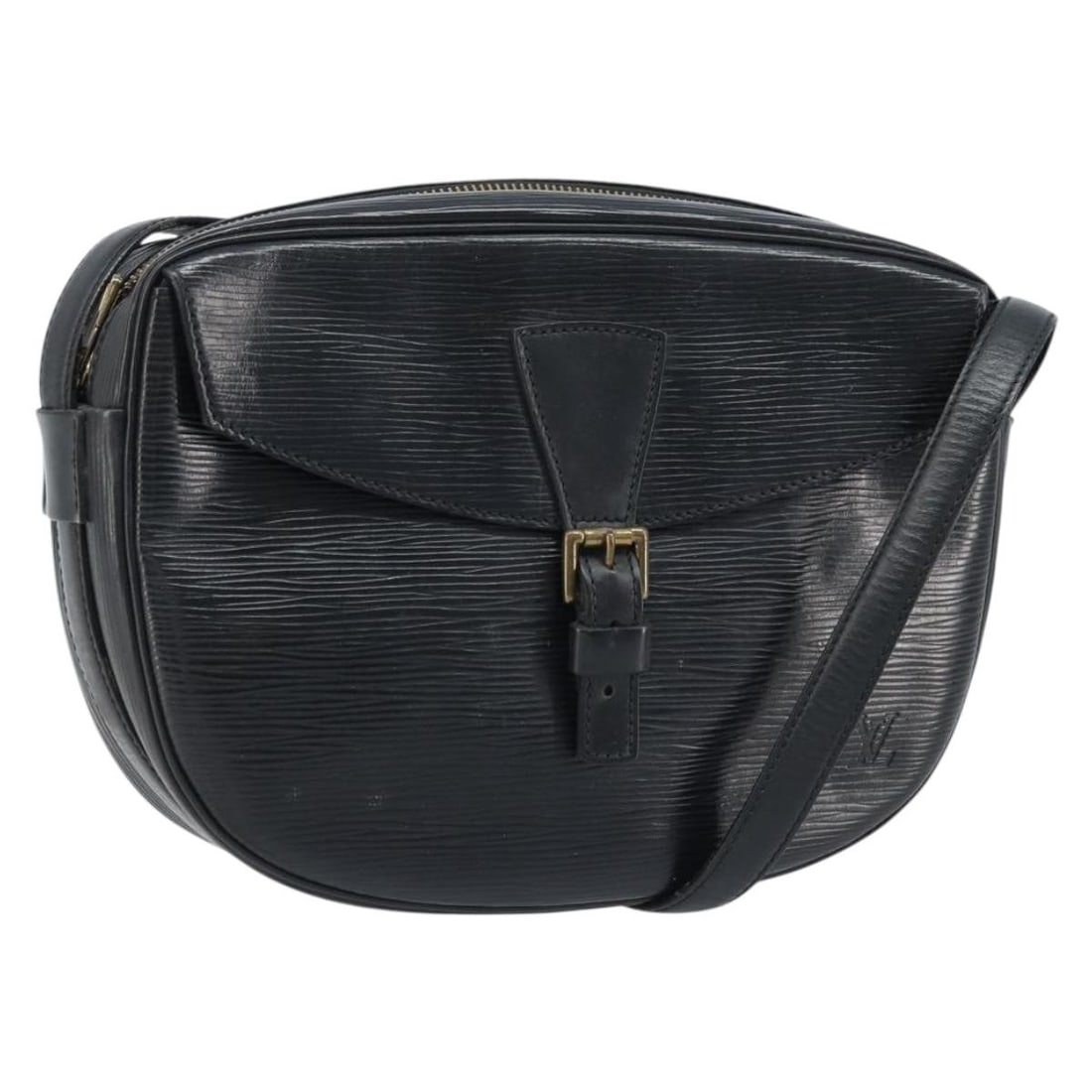 Black Epi Leather Shoulder Bag Louis Vuitton Jeune Fille MM M52152: Black Epi Leather Shoulder Bag Louis Vuitton Jeune Fille MM M52152 Louis Vuitton Epi Jeune Fille MM shoulder bag in black Epi leather. Made in France, this bag features a shoulder strap with an approx