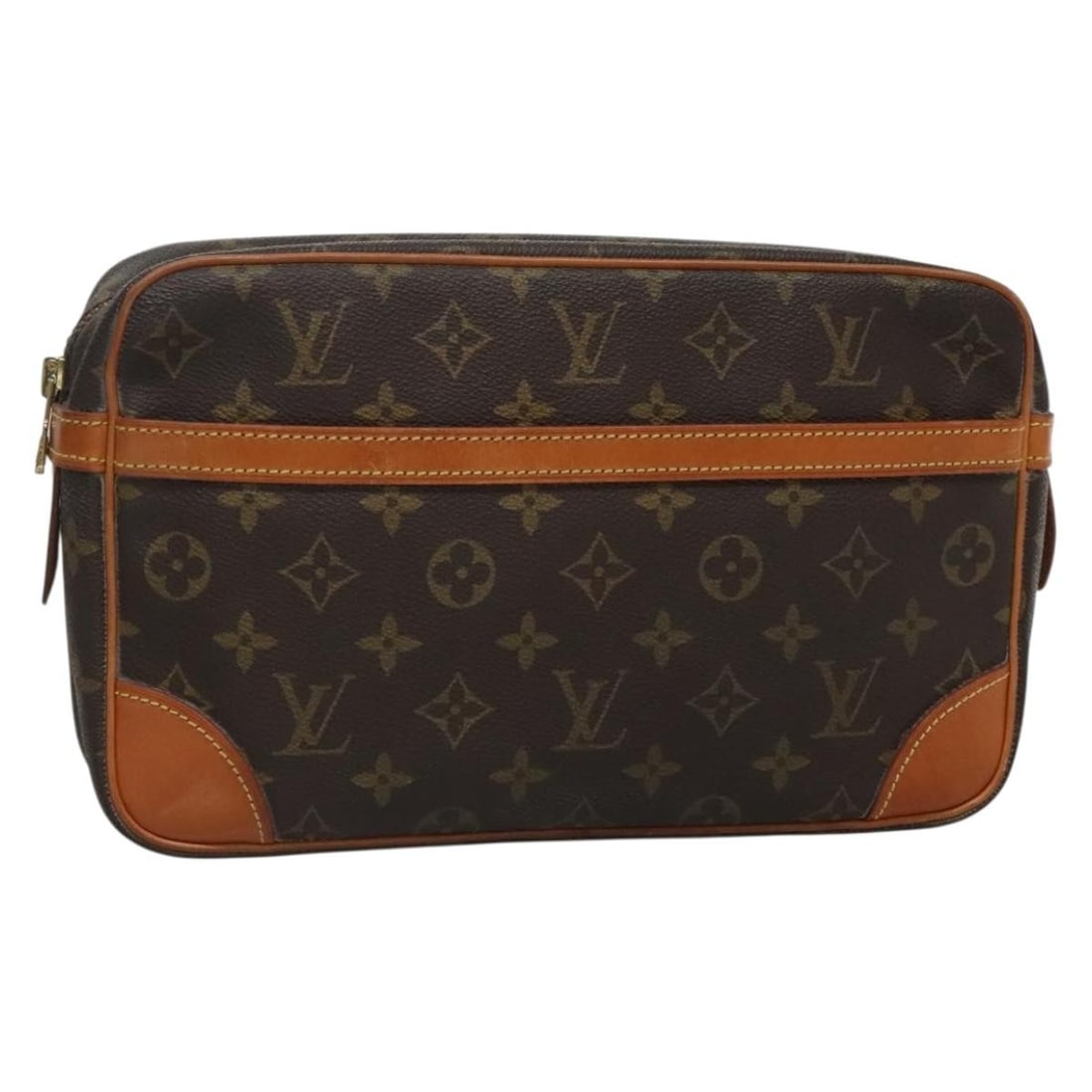 Louis Vuitton Compiegne 28 Monogram Canvas Clutch M51845: Louis Vuitton Compiegne 28 Monogram Canvas Clutch M51845 This is a Louis Vuitton Monogram Compiegne 28 Clutch Bag, crafted from signature monogram canvas. The bag features a monogram exterior, gold-to