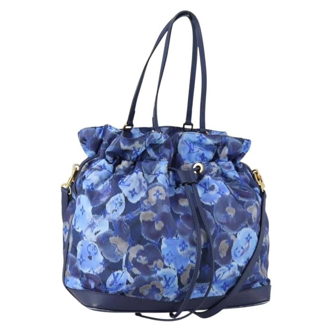 Louis Vuitton M94312 Noeful MM 2way Shoulder Bag Grand Blue Nylon: Louis Vuitton M94312 Noeful MM 2way Shoulder Bag Grand Blue Nylon Louis Vuitton Ikat Flower Noeful MM 2-way bag in Grand blue nylon. This women's shoulder bag includes a shoulder strap and was made in