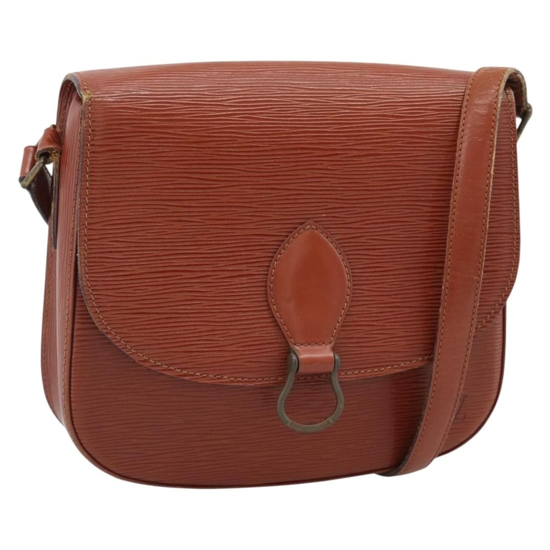 Louis Vuitton M52193 Saint Cloud GM Brown Epi Leather Shoulder Bag: Louis Vuitton M52193 Saint Cloud GM Brown Epi Leather Shoulder Bag Louis Vuitton Epi Saint Cloud GM shoulder bag in brown Epi leather. Made in France, this bag features a shoulder strap with an approx