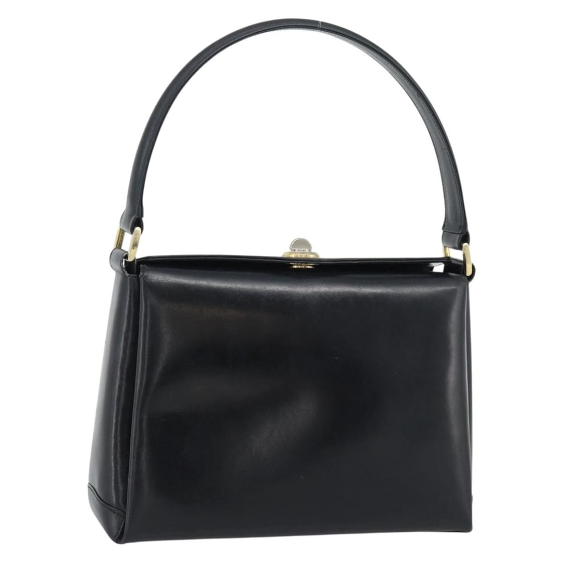 Gucci 001 085 1368 Black Leather Handbag Italy: Gucci 001 085 1368 Black Leather Handbag Italy A Gucci women's hand bag crafted from leather in black and gold. It measures approximately 25 cm wide, 18 cm high, and 7 cm deep, with a handle drop of a