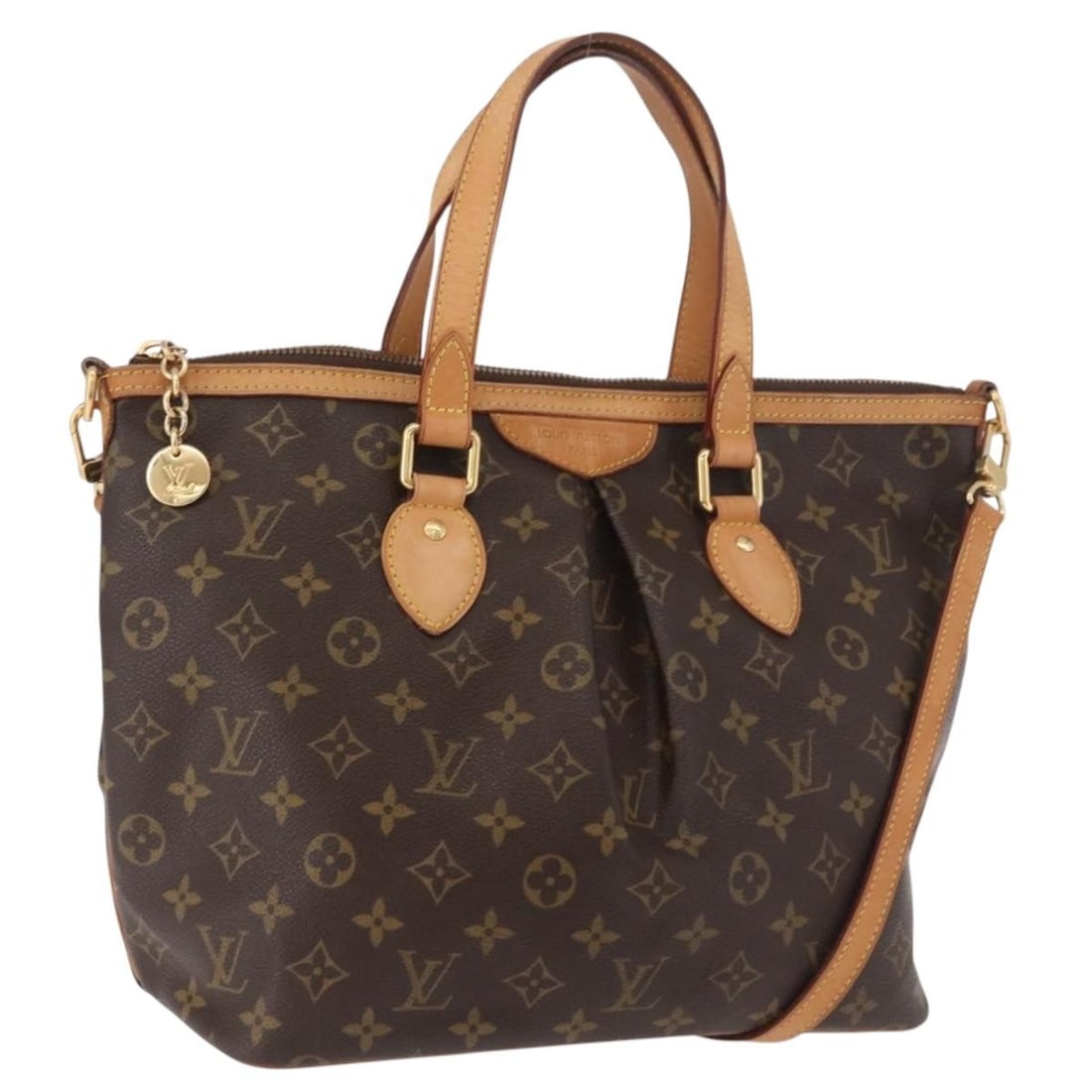 Louis Vuitton M40145 Palermo PM Monogram Canvas Tote: Louis Vuitton M40145 Palermo PM Monogram Canvas Tote Louis Vuitton Palermo PM tote bag in Monogram Canvas with a Monogram colorway. This bag features a shoulder strap and is made in France. The listin