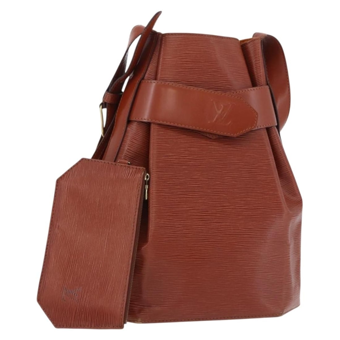 Louis Vuitton M80193 Sac Depaule GM Brown Epi Leather Shoulder Bag: Louis Vuitton M80193 Sac Depaule GM Brown Epi Leather Shoulder Bag Louis Vuitton Epi Sac Depaule GM shoulder bag in brown Epi leather, made in France. This women's shoulder bag includes a pouch access
