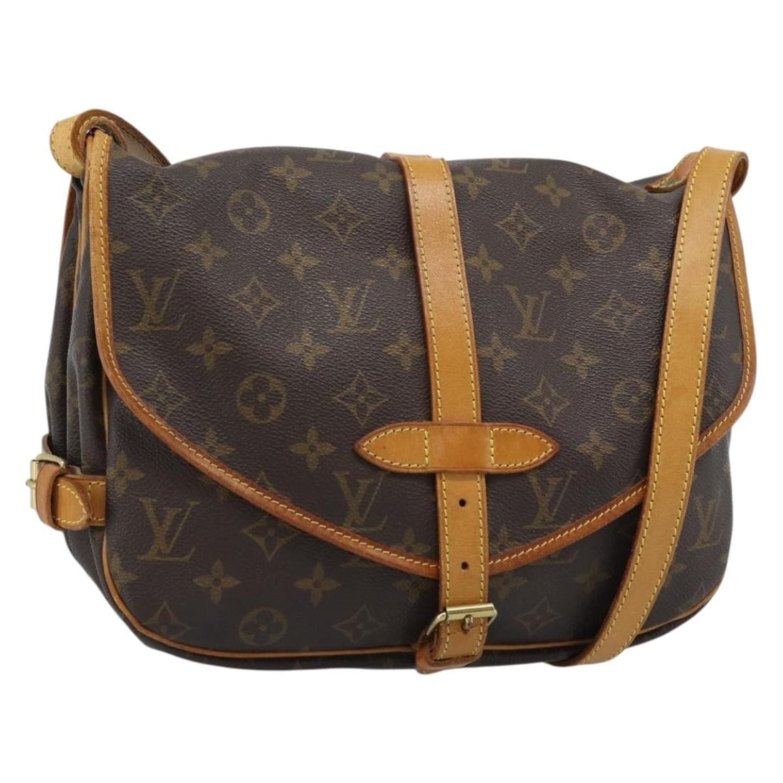 Louis Vuitton Saumur 30 Monogram Canvas Shoulder Bag M42256: Louis Vuitton Saumur 30 Monogram Canvas Shoulder Bag M42256 Louis Vuitton Monogram Saumur 30 shoulder bag in Monogram Canvas, made in France. The bag features the classic Monogram color and comes with