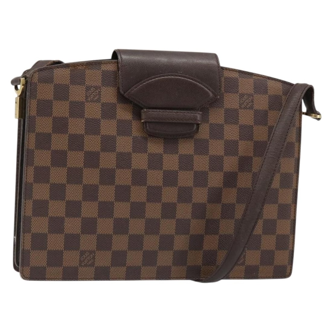 Louis Vuitton Kurcell Shoulder Bag Damier Ebene Canvas France: Louis Vuitton Kurcell Shoulder Bag Damier Ebene Canvas France Louis Vuitton shoulder bag in Damier Ebene canvas, made in France. The bag measures approximately 30 cm W x 23 cm H x 8 cm D (11.8 x 9.1 x
