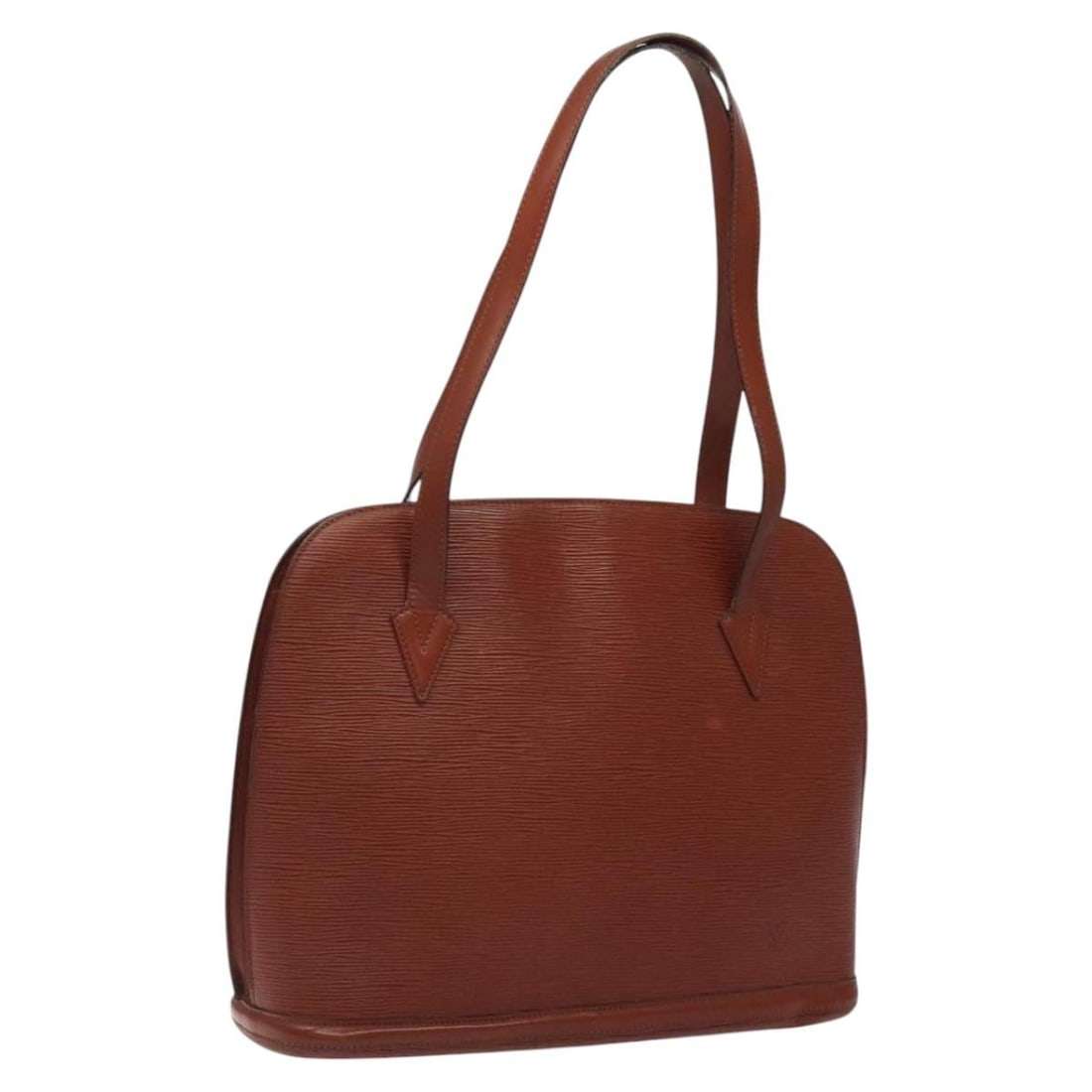 Louis Vuitton Lussac Epi Leather Brown Shoulder Bag M52283 Womens France: Louis Vuitton Lussac Epi Leather Brown Shoulder Bag M52283 Womens France This Louis Vuitton Epi Lussac shoulder bag features durable brown Epi leather and is designed for women. The bag has a structur