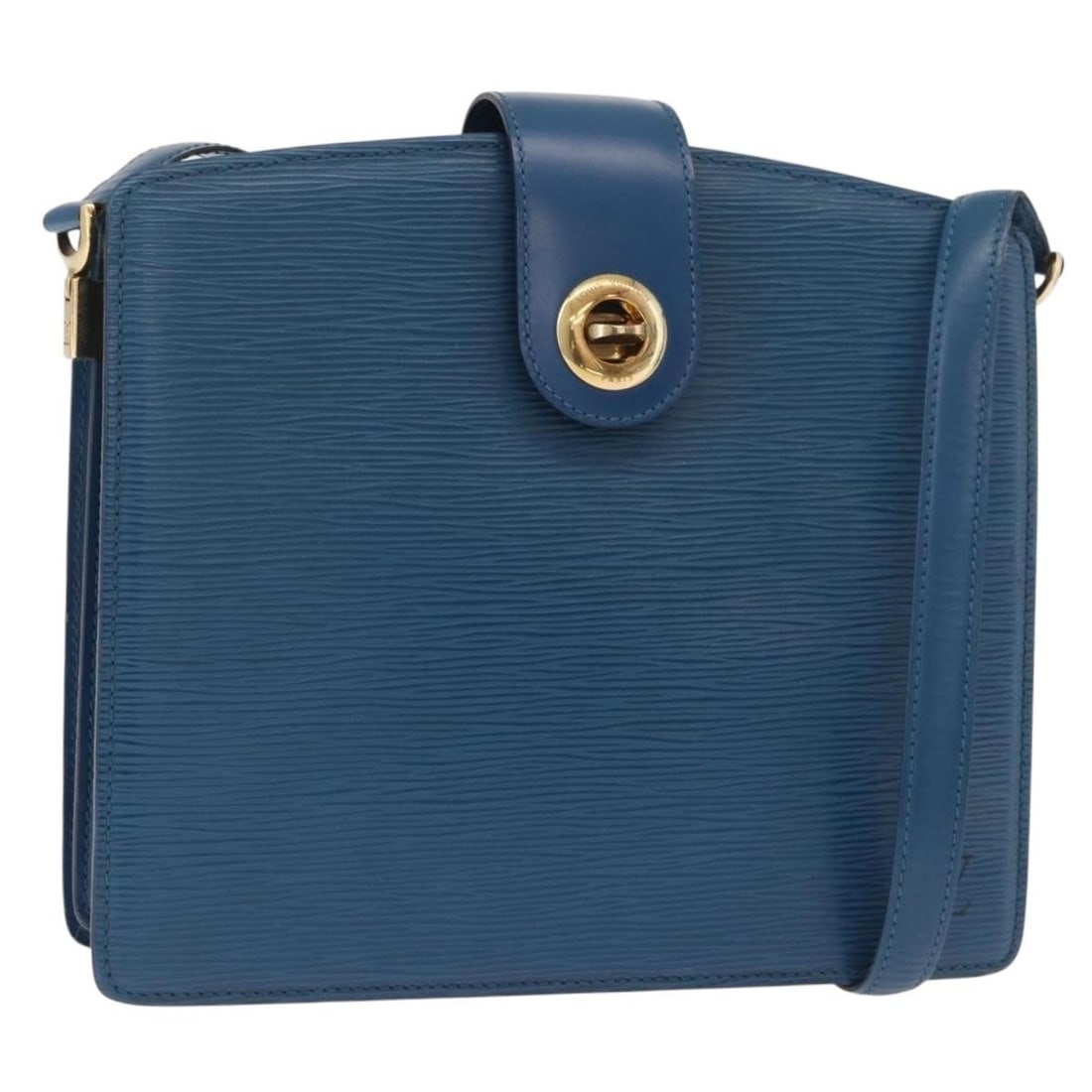 Louis Vuitton Capuchin M52345 Blue Epi Leather Shoulder Bag: Louis Vuitton Capuchin M52345 Blue Epi Leather Shoulder Bag A Louis Vuitton Capuchin shoulder bag in blue Epi leather, made in France. The bag features a shoulder strap with an approximate drop of 35 