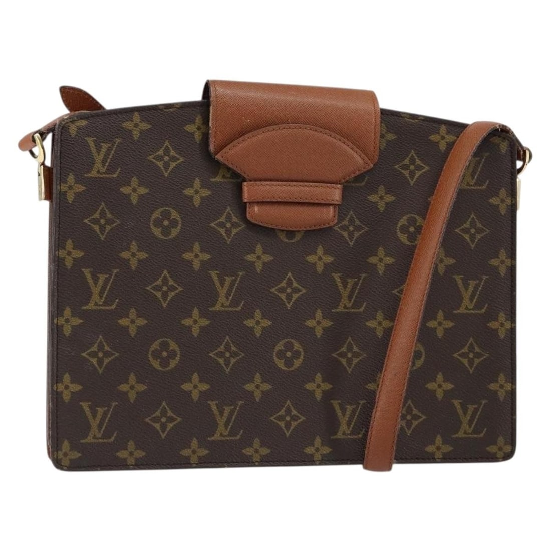 LOUIS VUITTON Monogram Kurcell Shoulder Bag M51375 Auth France: LOUIS VUITTON Monogram Kurcell Shoulder Bag M51375 Auth France This LOUIS VUITTON Monogram Kurcell Shoulder Bag (Model: M51375) is a classic piece crafted from durable Monogram Canvas, showcasing the 