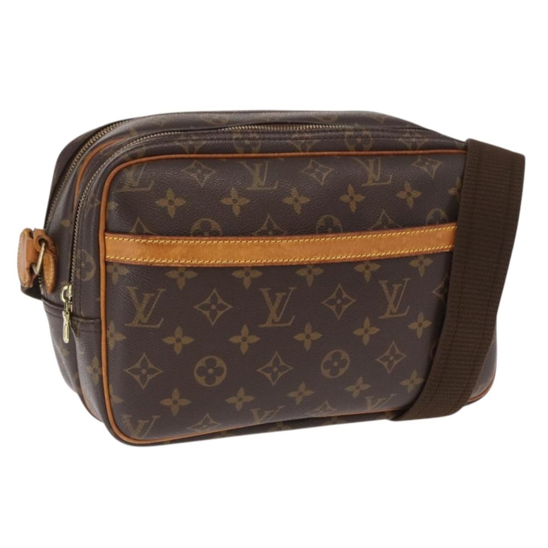 Louis Vuitton Reporter PM Monogram Canvas Shoulder Bag M45254 France: Louis Vuitton Reporter PM Monogram Canvas Shoulder Bag M45254 France This Louis Vuitton Monogram Reporter PM Shoulder Bag features the signature monogram canvas exterior and is made in France. The bag